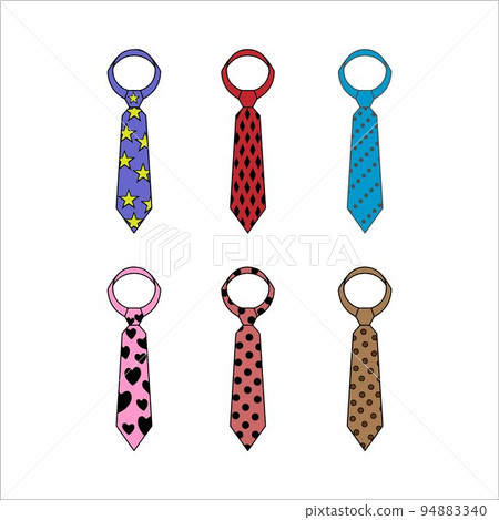 Decoration of Necktie Colored Set Decoration of Necktie Colored Set 94883340