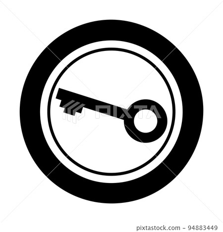 Icon Key shape. Gambling symbol, object. Vector illustration 94883449