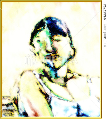 portrait of a woman person face 94883758