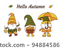 Autumn gnome card 94884586
