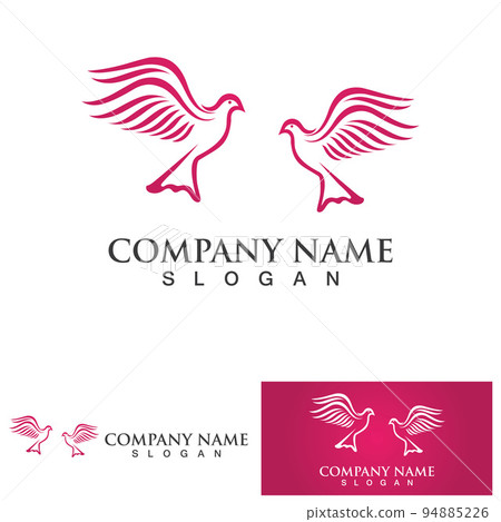 Pigeon bird logo vector icon illustration design template 94885226