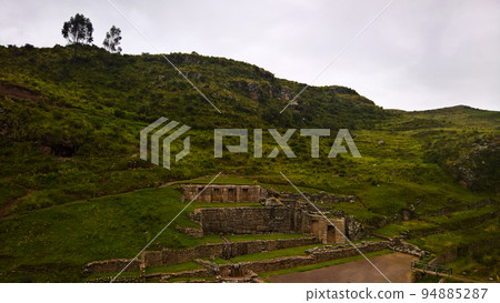 Exterior view to archaeological site of Tambomachay, Cuzco, Peru 94885287