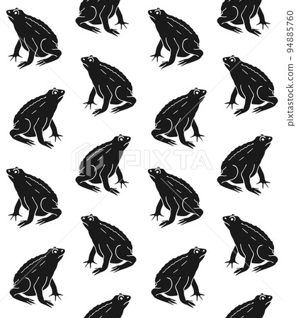 Vector seamless pattern of black frog Vector seamless pattern of black frog 94885760