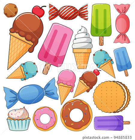 Different types of desserts Different types of desserts 94885833