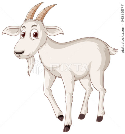 A white goat cartoon character 94886077