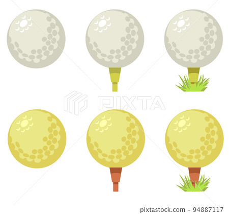 帶針矢量集的高爾夫球 帶針矢量集的高爾夫球 94887117