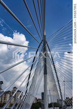 Malaysia, July 10, 2022 - Bridge between Kuala Lumpur and Malaka Malaysia, July 10, 2022 - Bridge between Kuala Lumpur and Malaka 94887901