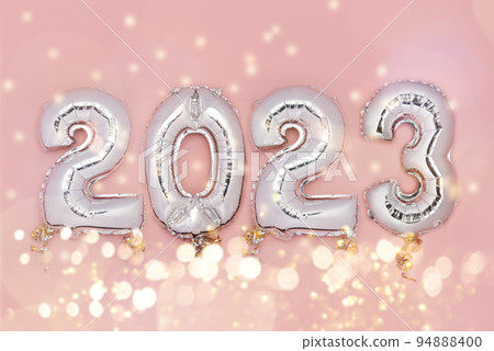 Balloon Bunting for celebration of New Year 2023 94888400