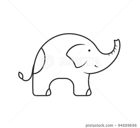 Elephant Line Icon 94889698