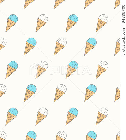 Ice Cream - Seamless Pattern 94889700