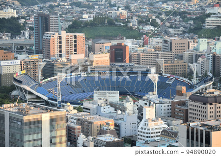 Yokohama stadium seen from the sky 94890020