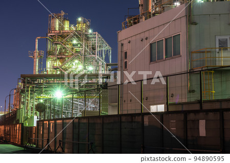 "Kanagawa Prefecture" Factory night view, Keihin industrial area 94890595