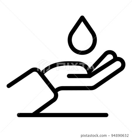 Antibacterial hands icon. Outline antibacterial hands vector icon for web design isolated on white background Antibacterial hands icon. Outline antibacterial hands vector icon for web design isolated on white background 94890632