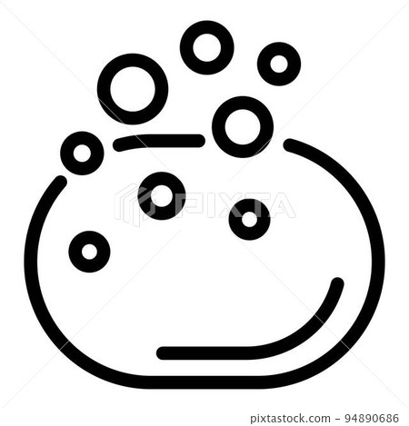 Cleaning soap icon. Outline cleaning soap vector icon for web design isolated on white background 94890686