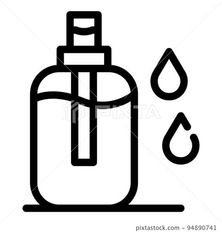 Liquid antiseptic icon. Outline liquid antiseptic vector icon for web design isolated on white background Liquid antiseptic icon. Outline liquid antiseptic vector icon for web design isolated on white background 94890741