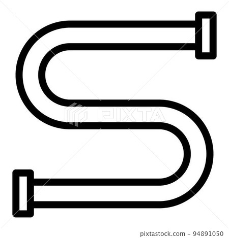 Towel dry snake icon. Outline towel dry snake vector icon for web design isolated on white background Towel dry snake icon. Outline towel dry snake vector icon for web design isolated on white background 94891050