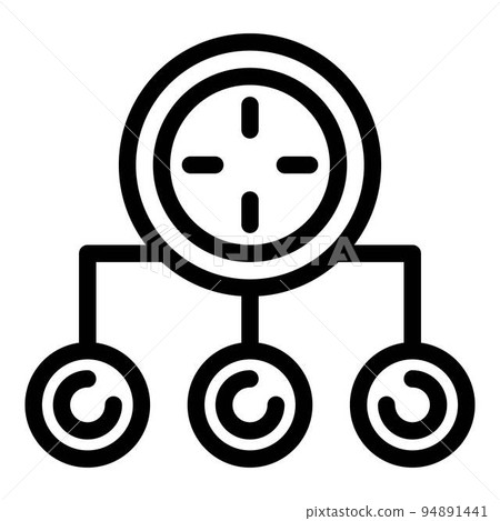 Gym time icon. Outline gym time vector icon for web design isolated on white background 94891441