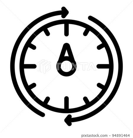 Fitness watch icon. Outline fitness watch vector icon for web design isolated on white background Fitness watch icon. Outline fitness watch vector icon for web design isolated on white background 94891464