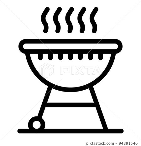Portable brazier icon. Outline portable brazier vector icon for web design isolated on white background Portable brazier icon. Outline portable brazier vector icon for web design isolated on white background 94891540