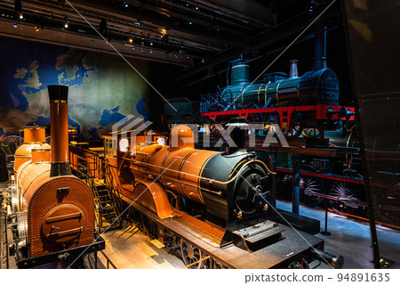 Schaerbeek, Brussels Capital Region - Belgium -  Vintage locomotives in the Brussels Trainworld museum 94891635