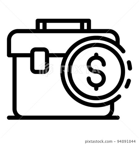 Broker bag icon. Outline broker bag vector icon for web design isolated on white background Broker bag icon. Outline broker bag vector icon for web design isolated on white background 94891844