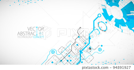 Abstract technology concept. High computer... - Stock Illustration ...