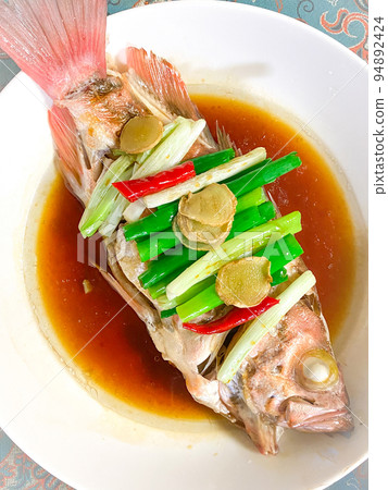 中式蒸石魚 中式蒸石魚 94892424