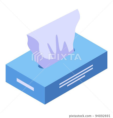 Wet wipes icon. Isometric of wet wipes vector icon for web design isolated on white background Wet wipes icon. Isometric of wet wipes vector icon for web design isolated on white background 94892691
