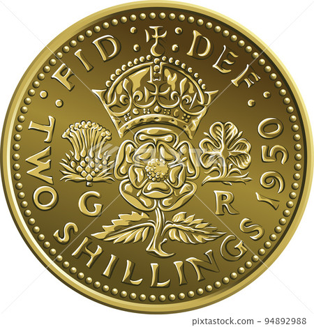 British gold coin King George VI florin 94892988