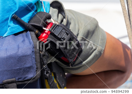 male with Walkie talkie 94894299