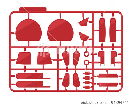 塑料模型賽跑者的插圖 94894745