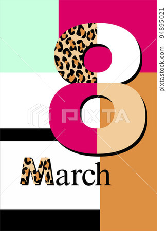Greeting card for Women's Day March 8th Greeting card for Women's Day March 8th 94895021