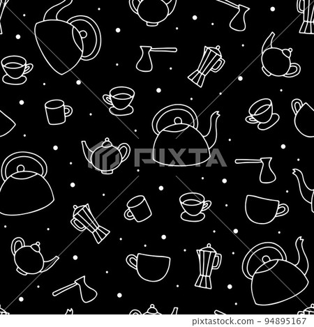 Doodle traditional hand drawn teapot Doodle traditional hand drawn teapot 94895167