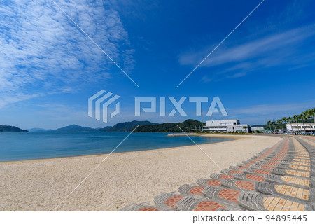 Coastal scenery of the Seto Inland Sea, Imabari City, Ehime Prefecture Hakata Island sandy beach Coastal scenery of the Seto Inland Sea, Imabari City, Ehime Prefecture Hakata Island sandy beach 94895445