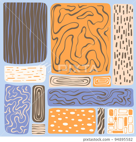 Poster with abstract geometric pattern. 94895582