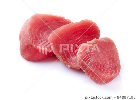 Fresh tuna steak on white background 94897195