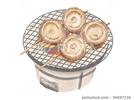 水彩串燒_香菇01_3 水彩串燒_香菇01_3 94897230