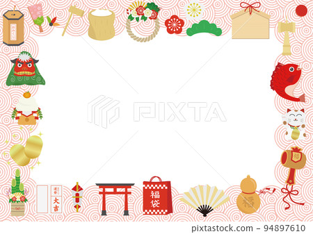 新年背景框架 新年背景框架 94897610