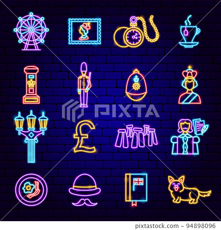 Fishing Neon Icons 94898096