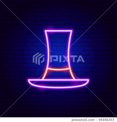 Cylinder Hat Neon Sign 94898263