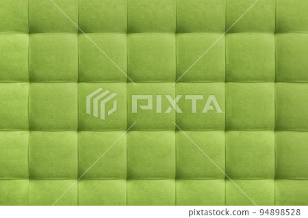 Green suede leather background, classic checkered pattern for furniture, wall, headboard Green suede leather background, classic checkered pattern for furniture, wall, headboard 94898528