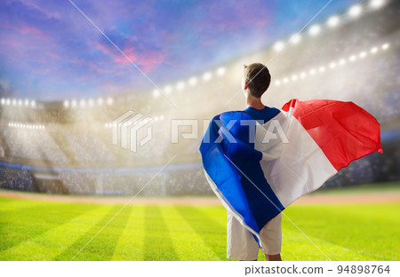 France football team supporter. French fan 94898764