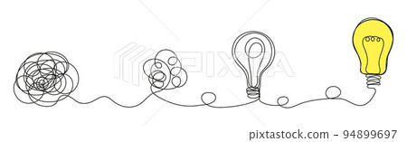 Brainstorming vector concept. Process of solving, unleashing. Idea text in sketch style. Brainstorming vector concept. Process of solving, unleashing. Idea text in sketch style. 94899697