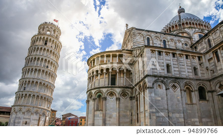 Miracle Square, Cathedral Duomo and Leaning Tower of Pisa, Tuscany, Italy 94899766