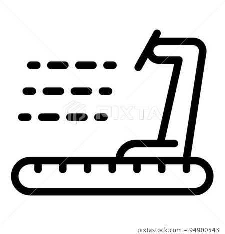 Treadmill icon. Outline treadmill vector icon for web design isolated on white background Treadmill icon. Outline treadmill vector icon for web design isolated on white background 94900543