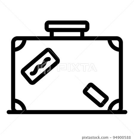 Immigrant bag icon. Outline immigrant bag vector icon for web design isolated on white background 94900588
