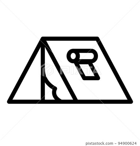 Immigrants tent icon. Outline immigrants tent vector icon for web design isolated on white background Immigrants tent icon. Outline immigrants tent vector icon for web design isolated on white background 94900624