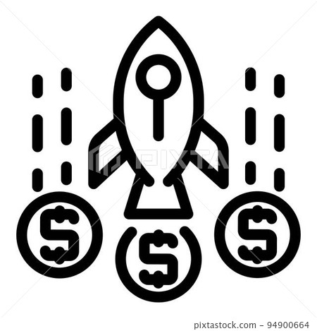 Finance rocket idea icon. Outline finance rocket idea vector icon for web design isolated on white background Finance rocket idea icon. Outline finance rocket idea vector icon for web design isolated on white background 94900664