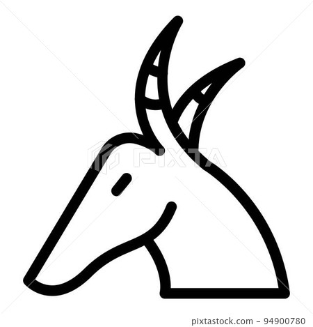 Zoo wildebeest icon. Outline zoo wildebeest vector icon for web design isolated on white background 94900780