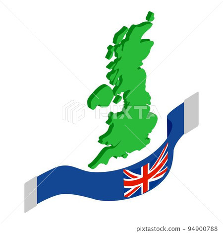 Map uk icon. Isometric illustration of map uk vector icon for web Map uk icon. Isometric illustration of map uk vector icon for web 94900788